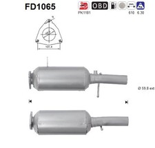 PARTIKELFILTER FÜR LAND ROVER RANGE ROVER EVOQUE (L538) - AS FD1065