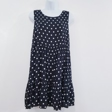 Urban Outfitters Ruffle Hem Polka Dots Dress Women size Medium Sleeveless