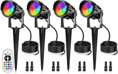 12W RGBW Color Changing Landscape Lights - Low Voltage LED Landscape Lighting, R
