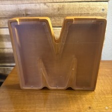 Wooden Piggy Bank Personalized Letter M