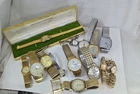 15 Vintage Men Women Gold filled / tone Watches Some work or For Parts Lot Elgin