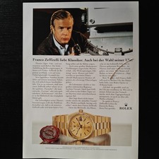 Rolex Oysterquartz Uhr 1992 Vintage Werbung Anzeige Advert Ads Adv Werbeanzeige