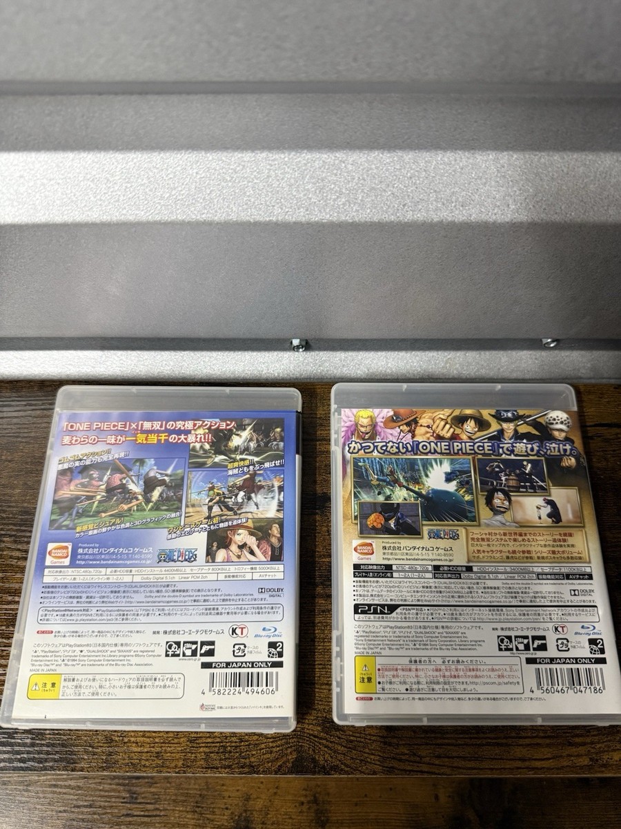Lot 2 PS3 One Piece Pirate Warriors 1,3 PS3 PlayStation NTSC-J US