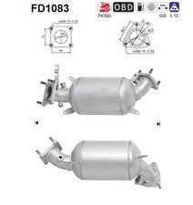 PARTIKELFILTER FÜR HONDA CIVIC VIII HATCHBACK (FN, FK) - AS FD1083