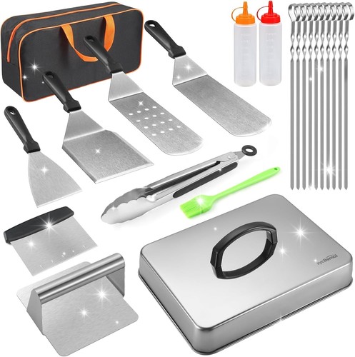 Griddle Accessories Kit 22 Pcs Flat Top Grill Accessories For Blackstone Camp Ch