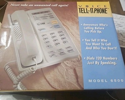 1994 Voice TELL-IT PHONE, Model 6500 ''Rare Find''