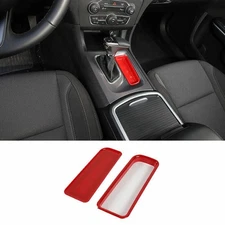 For Dodge Charger 2015-2021 ABS Red Gear Shift Storage Compartment Decor Cover