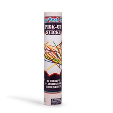Way Back Toys Pick Up Sticks, 30 Colorful Wooden Sticks and 9 3/4 inches long