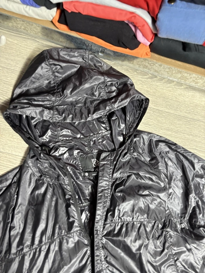 ISAORA LIGHT JACKET MEN’S Size M Black With Bag Training Rain Nylon - Image 2 of 4