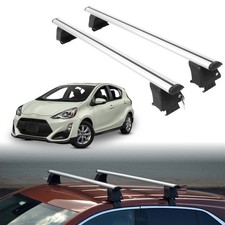 Open Box Roof Rack Crossbars For Toyota Prius C 2012-2019 - Silver