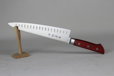Seki Souma Molybdenum steel Hollow Gyuto chef knife 210 mm Red handle USA