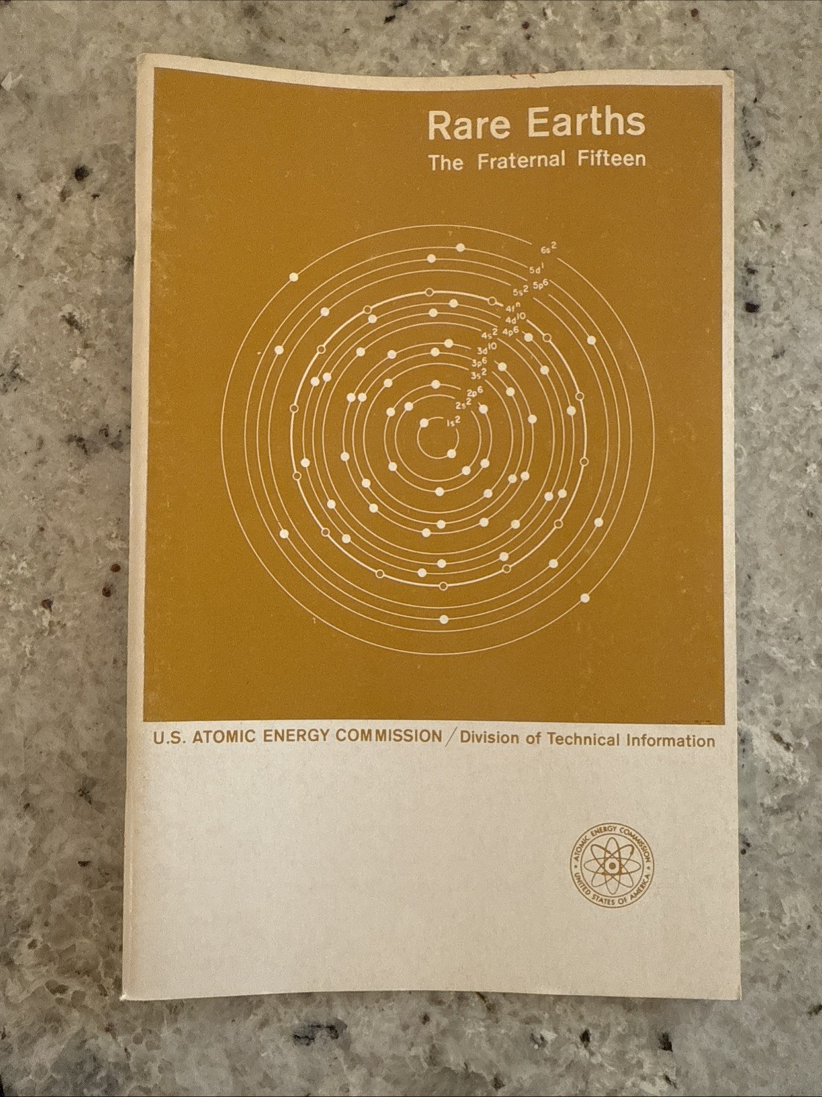 Vintage 1964 Atomic Energy Commission Pamphlet-Rare Earths: Fraternal 15