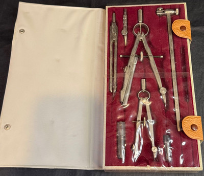 Vintage TACRO 3685 Drafting Instrument Set West Germany