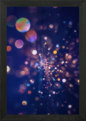 Abstraktes Bokeh Lichter Gerahmtes Wandbild Poster Leinwanddruck Bild