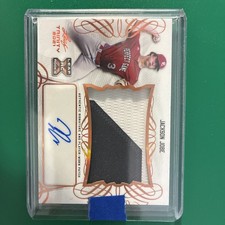 2021 Leaf Trinity XRC Patch Auto Jackson Jobe Tigers Rookie SP Prospect B8