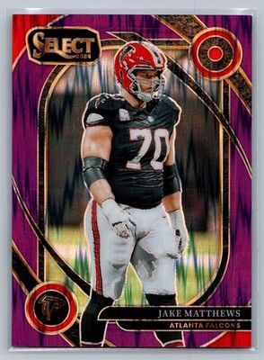 Jake Matthews 2024 Panini Select Purple Shock /360 #264