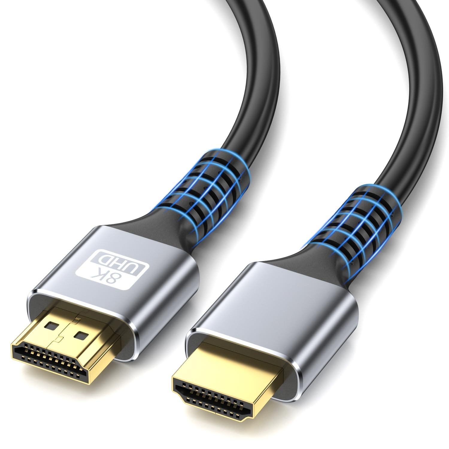 6.6Ft Ultra High Speed HDMI 2.1 Cable 8K 4K 120Hz 48Gbps Gold-Plated