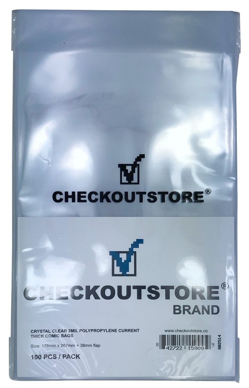 1000 CheckOutStore Crystal Clear Current Age Thick Comic Book Bags