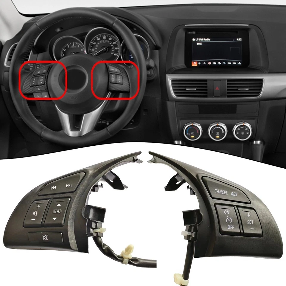 For Mazda 3 and CX Series Steering Wheel Radio Control Button Switch Option - Image 2 of 4