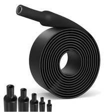 Guaina termorestringente Ø12-Ø40mm, tubo isolante, adesivo, 2m