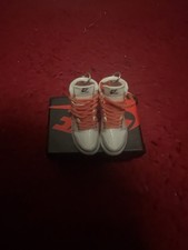 Mini Air Jordan 1 Retro High OG Sneaker Keychain White Pink And Gray
