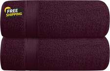 Cotton 2 Pack Oversized Bath Towel Set 28X55 Inches, Large Bath Towels