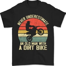 Dirt Bike Rider Motocross For Dirt Biking Old Man Grandpa Unisex T-Shirt