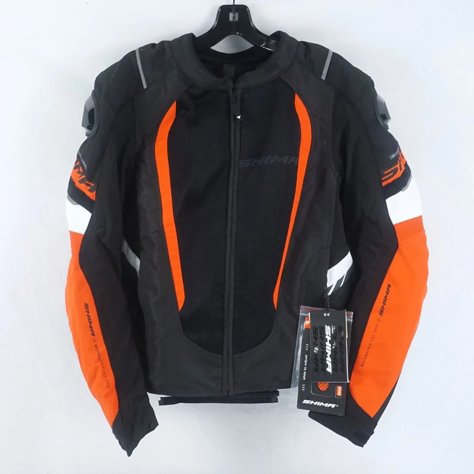 Chaqueta de motocicleta Shima Mesh Pro 2.0 resistente en rojo/negro/blanco - XL para hombre