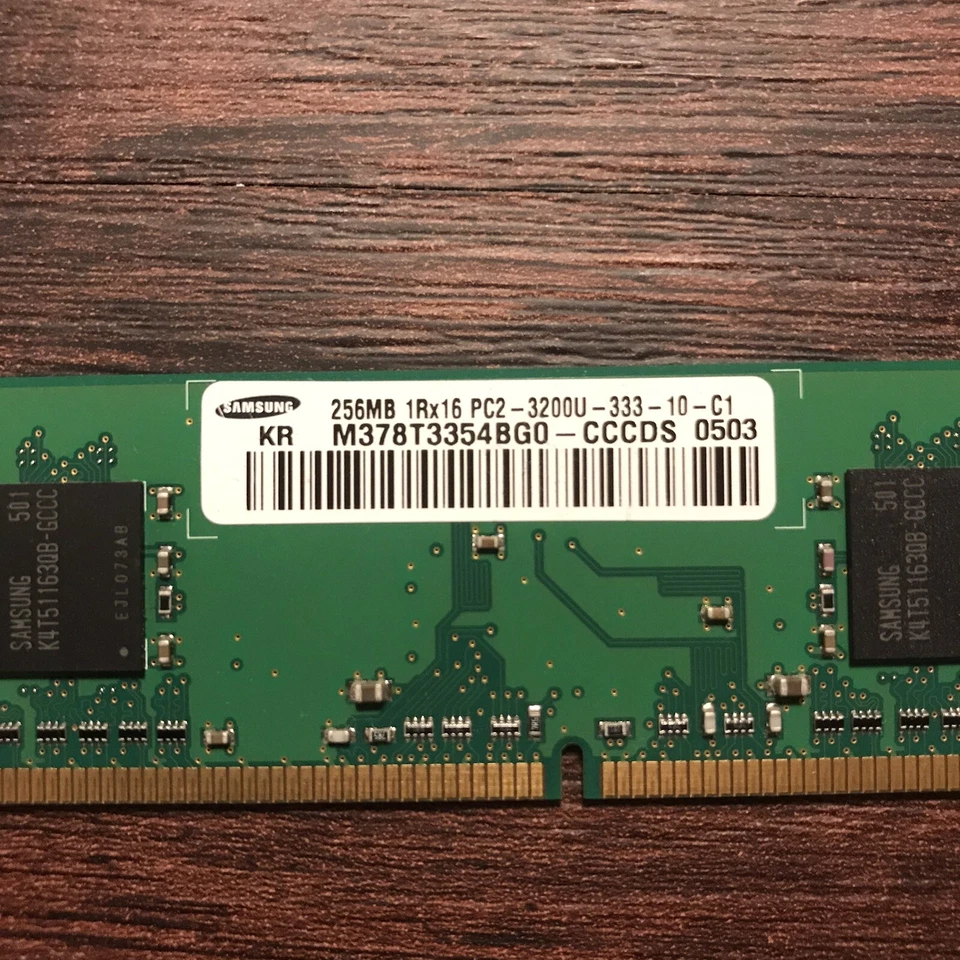 Samsung 256 MB DIMM 333 MHz DDR2 Memory (M378T3354BG0-CCCDS) - Image 2 of 3