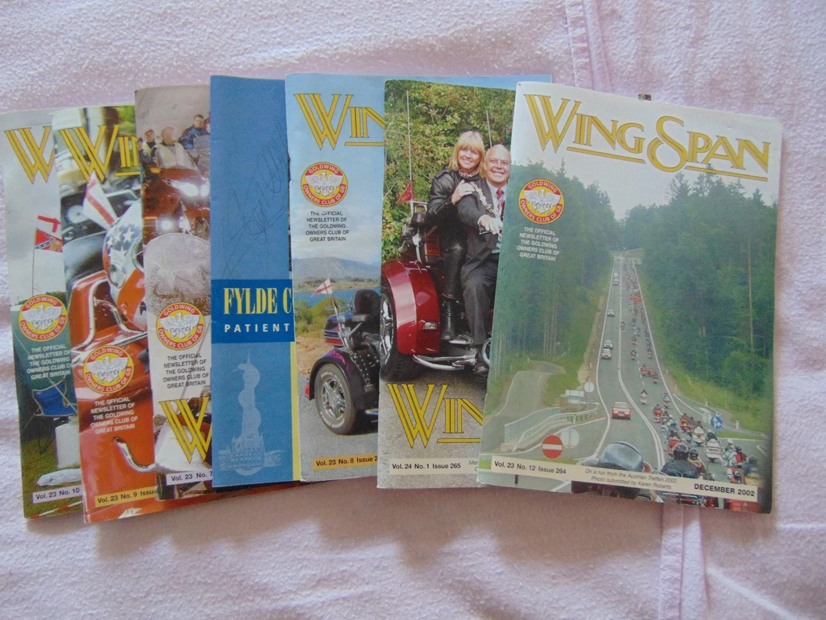 Honda GOLD WING 7 WING SPAN club magazines suit collector Ex Cond