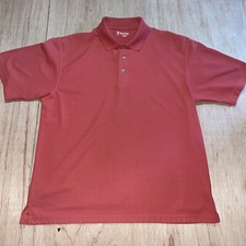PGA Tour Pro Series Men's Pink/Salmon Size XL Short Sleeve Polo Golf Shirt