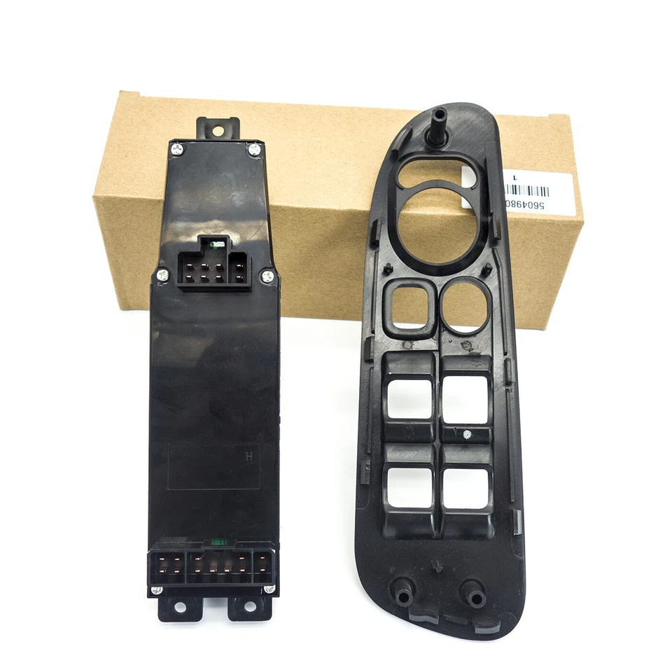 Power Window Switch & Black Bezel Kit Front Left LH for Dodge Ram 1500 2500 3500 - Imagem 2 de 4