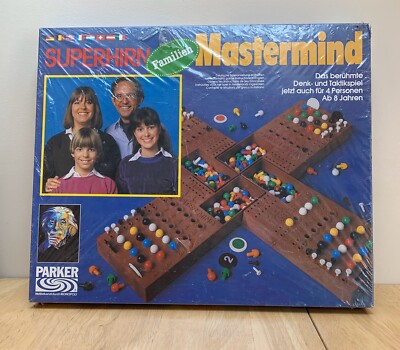 Superhirn Familien Vintage Mastermind German Superhirn 1977 versiegelt im Karton.