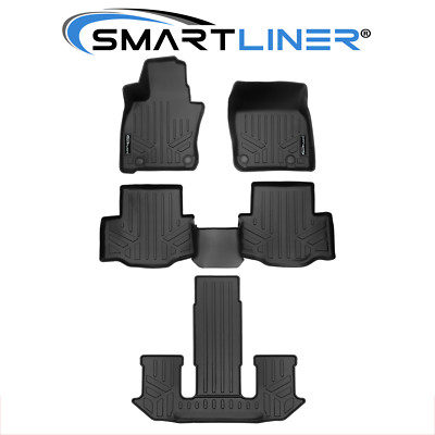 SMARTLINER Floor Mats 3 Row TPE 2024-2025 Mazda CX-90 Hybrid | Plug-In Hybrid