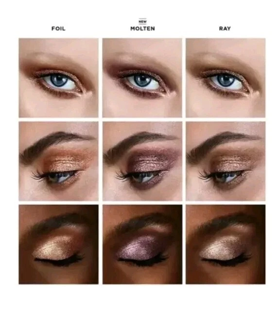 Reloj de arena luz dispersa 3 ps. Colección de sombras de ojos Glitter edición limitada nueva en caja Foto 3 de 4