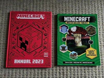 New Rare Minecraft Master Builder Toolkit Book & Mojang Annual 2023 Rare Gift