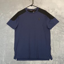 Spyder Active ProWeb Performance T Shirt Mens Medium Navy Short Sleeve