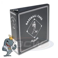 BCW Black Baseball Card Collection Album 3" D-Ring Binder FREE SHIP