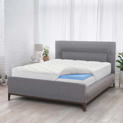 Novaform Plush Pillowtop 4” Memory Foam Mattress Topper, Full - Picture 2 of 3