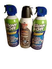 New  (3) -10 Oz  Dust Off & Blow Off  Air In The Can