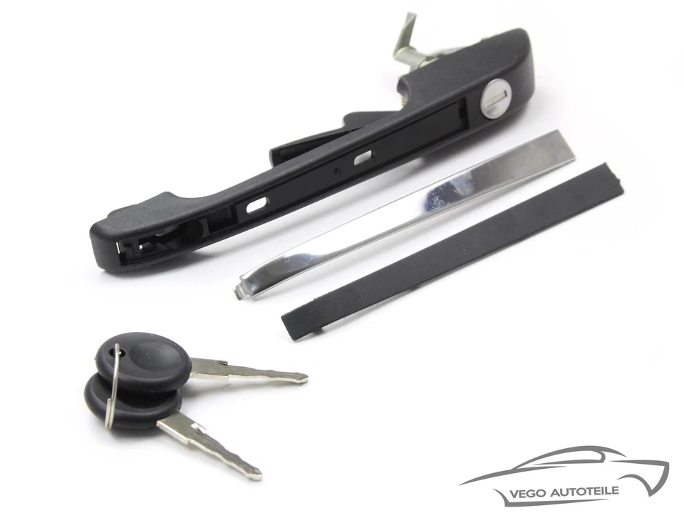 TÜRGRIFF SCHLIESSZYLINDER SCHLÜSSEL SET VORNE BEIDSEITIG FÜR VW ORIGINAL TOPRAN - Bild 3 von 4