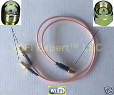 SMA Male to Y type 2X SMA female Splitter Combiner cable pigtail RG316 USA Assmb