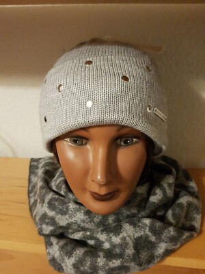 Michael Kors Logo Gray Silver Metallic Dome Studs Acrylic Sweater Headband Michael Kors | Accessories | Michael Kors Vanilla Studded  main image 2