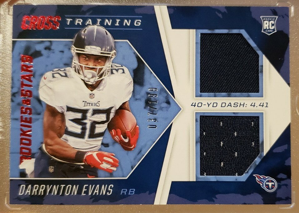 Darrynton Evans Panini Rookies & Stars Cross Training Relics #CTDE Base