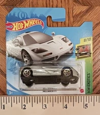 Hot Wheels 2021 Short Card Coll#235/250 McLaren F1 #8/10 HW Exotics