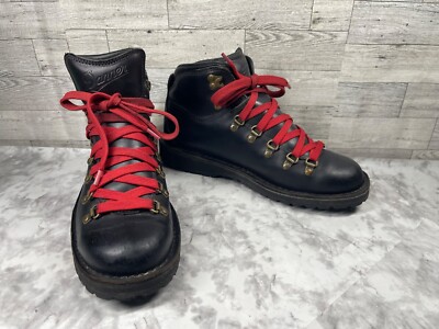 Danner Combat Boots Women Mountain Pass Hiking Shoes Black Leather  lace Up