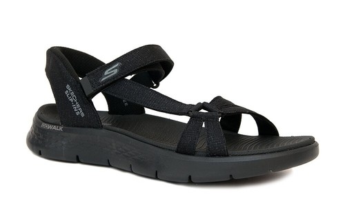 Skechers Sandalen Go Walk Flex Illuminate Hands Free Slip-Ins schwarz 141481 BBK