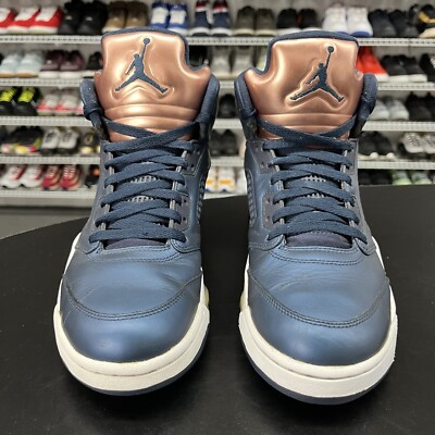 Nike Air Jordan 5 Bronze Obsidian Navy White 136027-416 Mens Size 11 No Insoles | eBay
