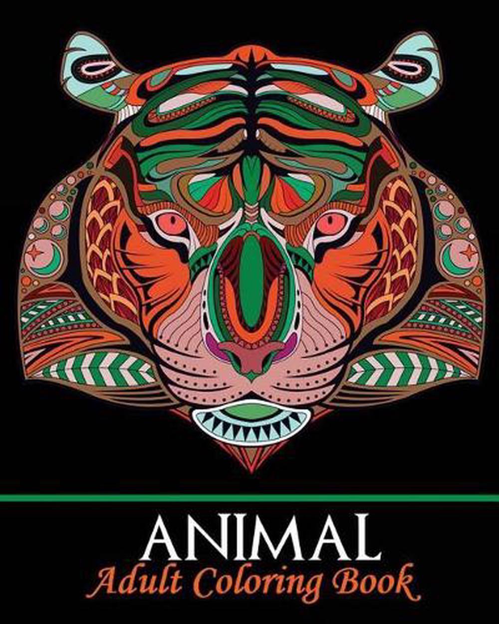 Animal Adult Coloring Book: Stress Relief Coloring Book, Adorable Animal Drawing