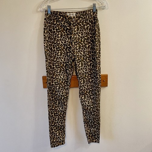 High Waisted Leopard Skinny Pants 